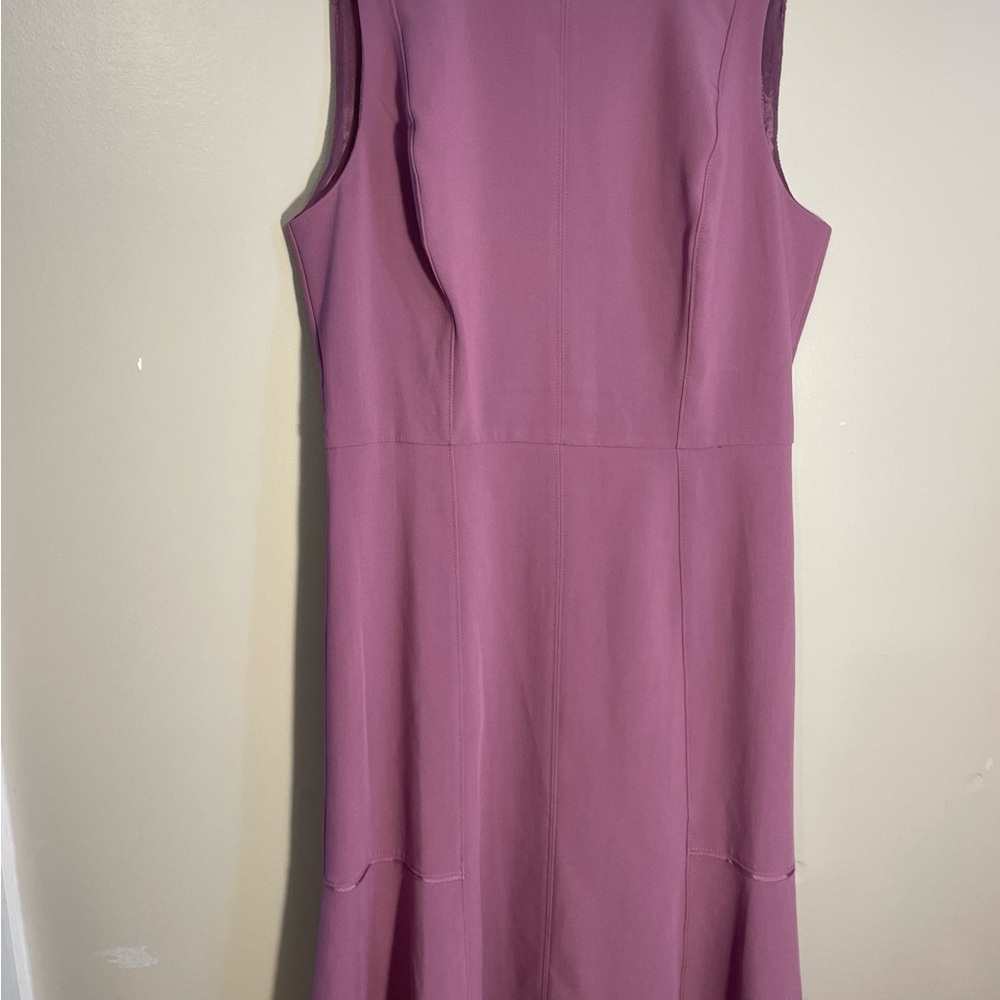 White House Black Market Elegant Sleeveless Purple Dress